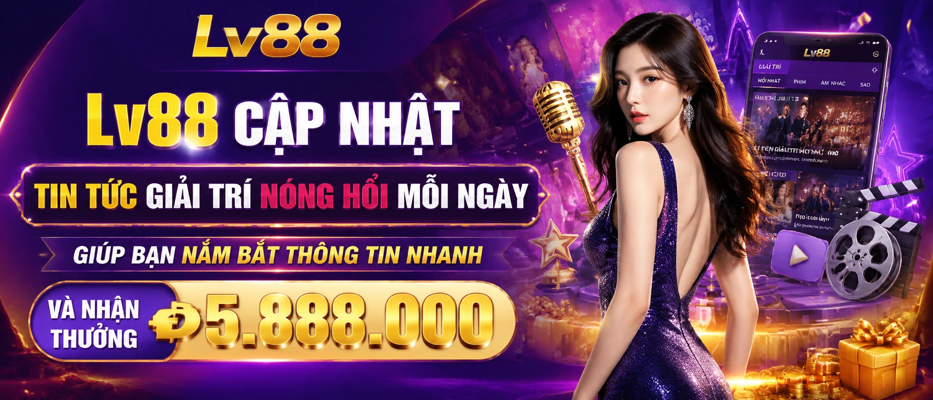 Giao diện trang tin LV88 với các cập nhật khuyến mãi và ghi chú nhanh